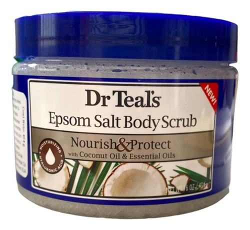 Dr Teals Exfoliante Corporal Sal Pura Y Aceite De Coco 454g