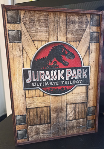 Jurassic Park Ultimate Trilogy Bluray Ed. Caixa De Madeira