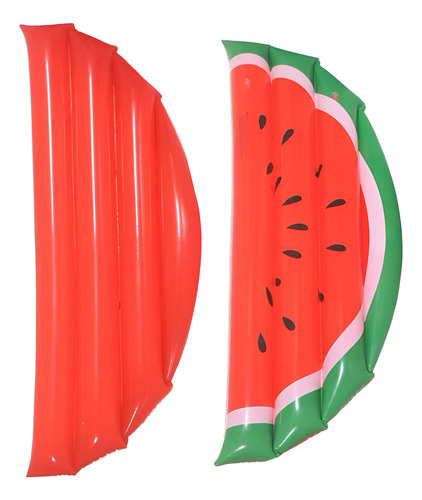 Salvavidas Inflable En Forma De Sandia 178x90x14 Cm Rojo