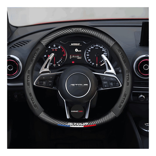 Funda De Volante Tipo D Jetour Premium Con Fibra 36-37 Cm