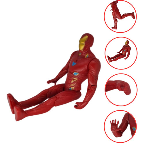 Boneco Homem De Ferro Articulado Vingadores 17 Cm