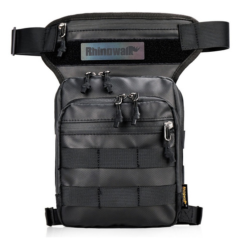 Imagen 8 de 10 de Bolsa Para Pierna Motociclista Mochila Impermeable Rhinowalk