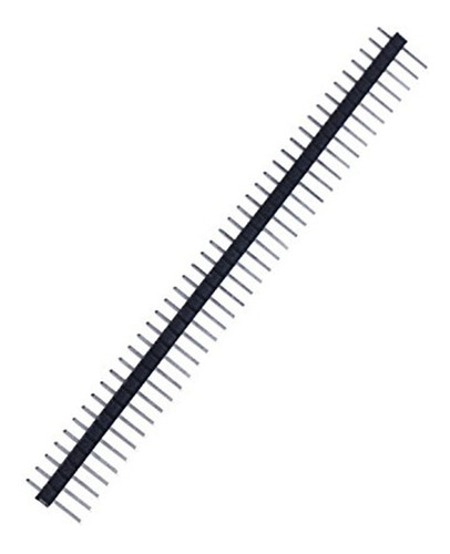 100 Piezas Tira De 40 Pines Macho Recto Cuadrados Pcb 2.54mm