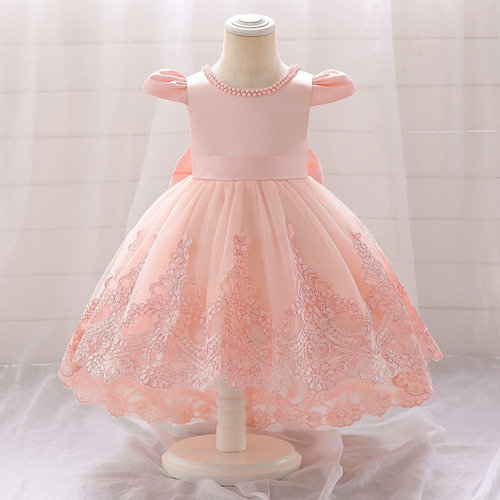 Vestido De Encaje Para Bautizo Para Bebé Niña, Tutú, Fiesta