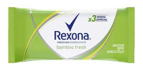 Rexona Jabón En Barra Bamboo Fresh 3x125g