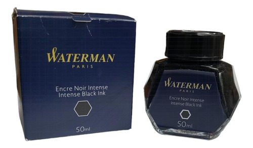 Tinta Waterman Para Pluma Estilográfica 50 Ml Intense Black
