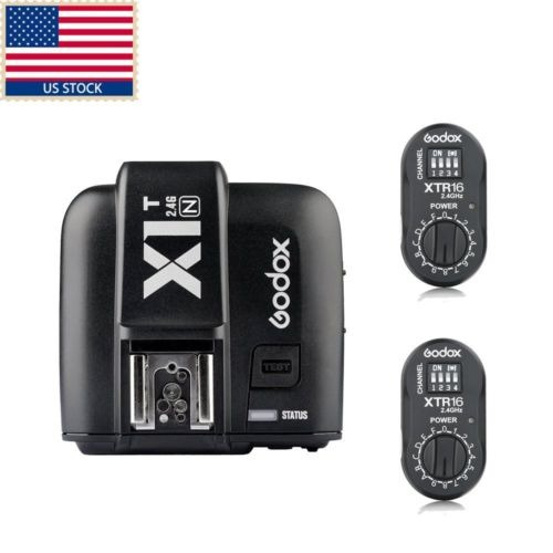 Godox X1n 2.4g Ttl Transmisor Inalámbrico Disparador + 2 X R