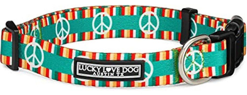 Lucky Love Dog Collar Patrones Hermosos Y Vívidos