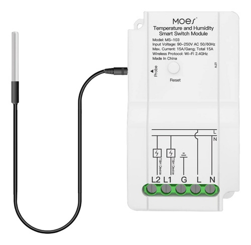 Sensor De Temperatura Sumergible Wifi | Tuya Smart