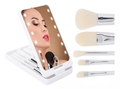 Espejo de tocador con luces, espejo de maquillaje con 9 luces LED, con -  VIRTUAL MUEBLES