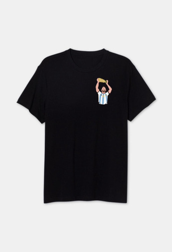 Remera Lionel Messi Bordada Oversize Regalo