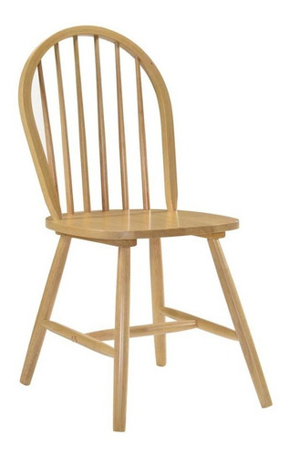 Silla Windsor Curva Laqueada Pack 4 Unid Estructura De La Silla Natural