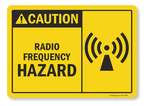 Smartsign  Precaucion Frecuencia Radio Peligro  Grafico 10 