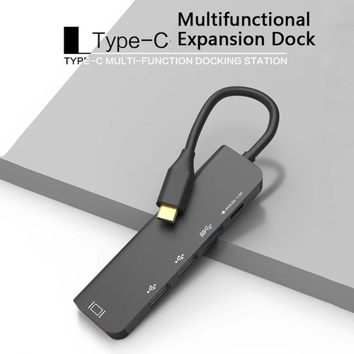 Adaptador Tipo C Hub Multipuerto - Hdmi - 3 Usb - Tipo C