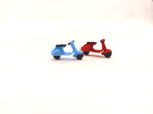 Moto Vespa Escala Ho 1/87 Maqueta Ferromodelismo Trenes 3d