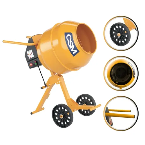 Foto real de Betoneira 130 Litros Compacta CSM Motor 12 Cv Monofasica