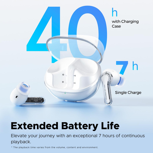 Auriculares Inalámbricos Soundpeats Clear Bluetooth 5.3 40 H