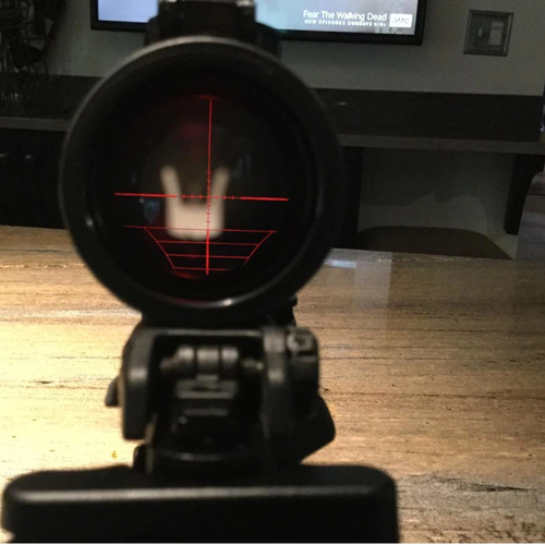 Imagen 9 de 10 de Mira Telescopica Rifles Pcp Caza Iluminada 3-9x40 Riel Rifle