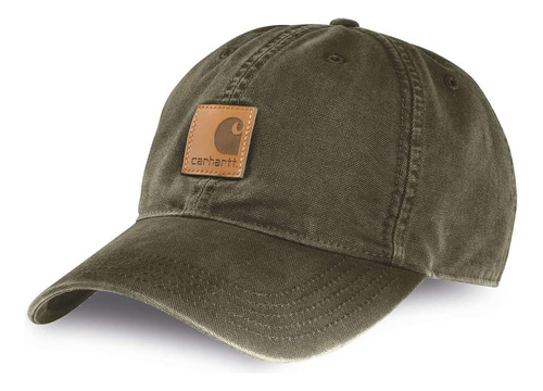 Gorras De Béisbol De Lona Carhartt Para Hombre, Verde Milita