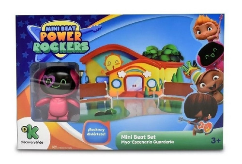 Minibeat Power Rockers  Mini Beat Muñeco C/escenario