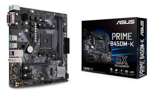 Placa Mãe Asus Prime B450m-k Amd Am4 Ddr4 Ryzen B450