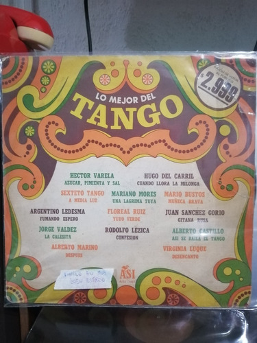 Disco De Vinilo Lo Mejor Del Tango (243)