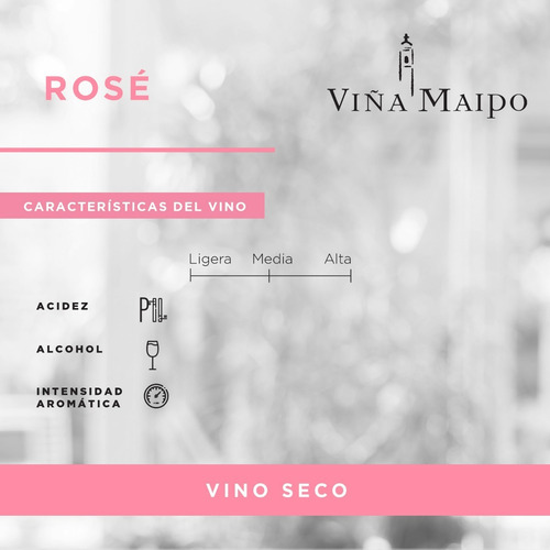 Vino Rosado Viña Maipo Classic Series Rosé 750 Ml