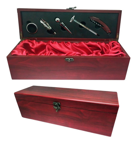 Caja Estuche Sacacorchos Vino Botellas Abridor Tool Set