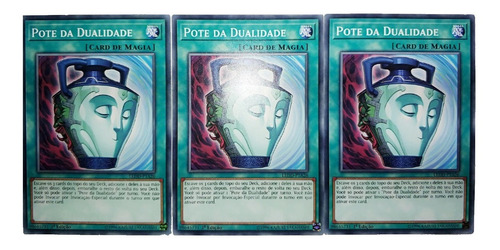 Yugioh  3x  Pot Of Duality  Comum Em Português 