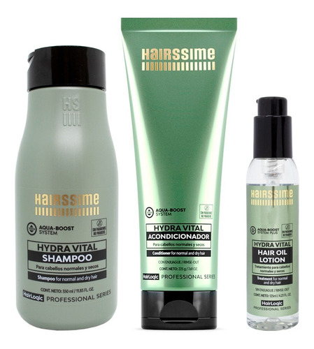 Hairssime Hydra Vital Shampoo Acondicionador Serum Chico 3c