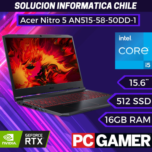 Acer Nitro 5 I5-12450h 16 Gb Ssd 512 Gb Rtx 3050 (4 Gb) (Usado)