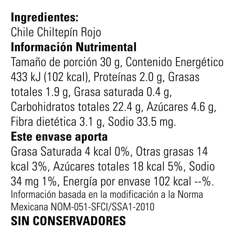 Segunda imagen para búsqueda de chile chiltepin precio por kilo