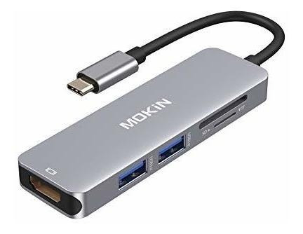 Adaptador Usb C Hub Hdmi Para Macbook Pro 2019/2018/2017, Mo