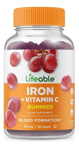 Hierro Con Vitamina C Lifeable - Unidad a $2655