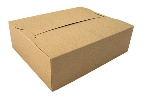 Caja Delivery 2 Combos 25x20x8 -90 Und Kraft Compostable