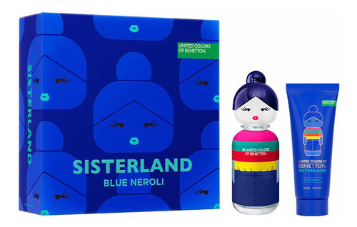 Set Benetton Sisterland Blue Neroli Edt 80 Ml + Locion