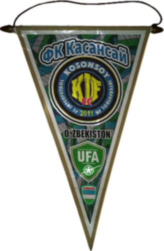 Banderin 37cm Full Color Futbol Uzbekistan Elegir Equipo Fk Kosonsoy Fk Kosonsoy