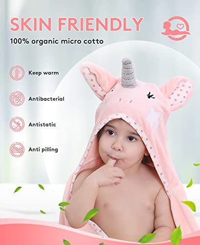 Toalla Con Capucha Tbezy Para Niños 100% Algodón Ultra Suave
