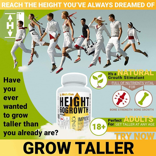 Imagen 4 de 7 de Height Growth 8+ Años Pastillas De Crecimiento De Estatura
