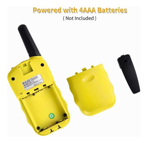 . Radio Walkie Talkie Con Banda Infantil, Amarilla