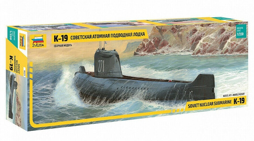 Submarino Nuclear Soviético K-19 Escala 1:350 Es Un Armable 