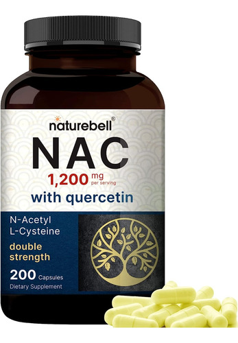 Nac (n-acetilcisteína) Ultra Pureza +quercetina 1200mg X200u