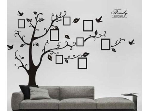 Adhesivo Decorativo Árbol Genealógico Negro Stickers Pared