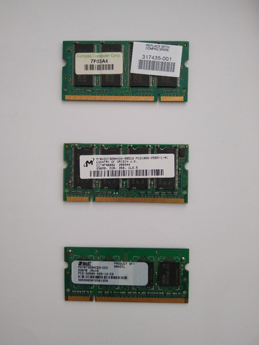 Combo Memorias Pc2-3200 Ddr2 Cl2.5