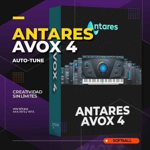 Imagen 1 de 5 de Antares Avox 4.2 - Auto-tune - 2022- Complete Pack - Windows