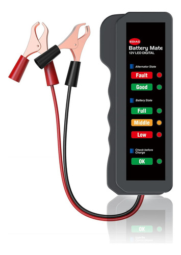 Probador De Bateria De Auto 12v Digital Led Tester Analisis