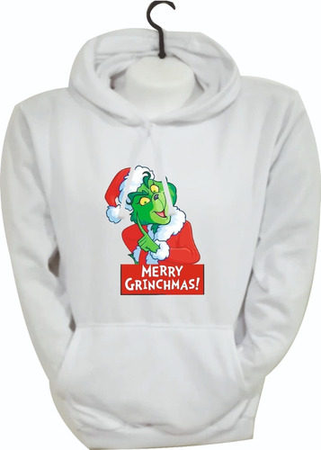Buzos Hoodie Navideño El Grinch Merry Christmas Navidad Sam1