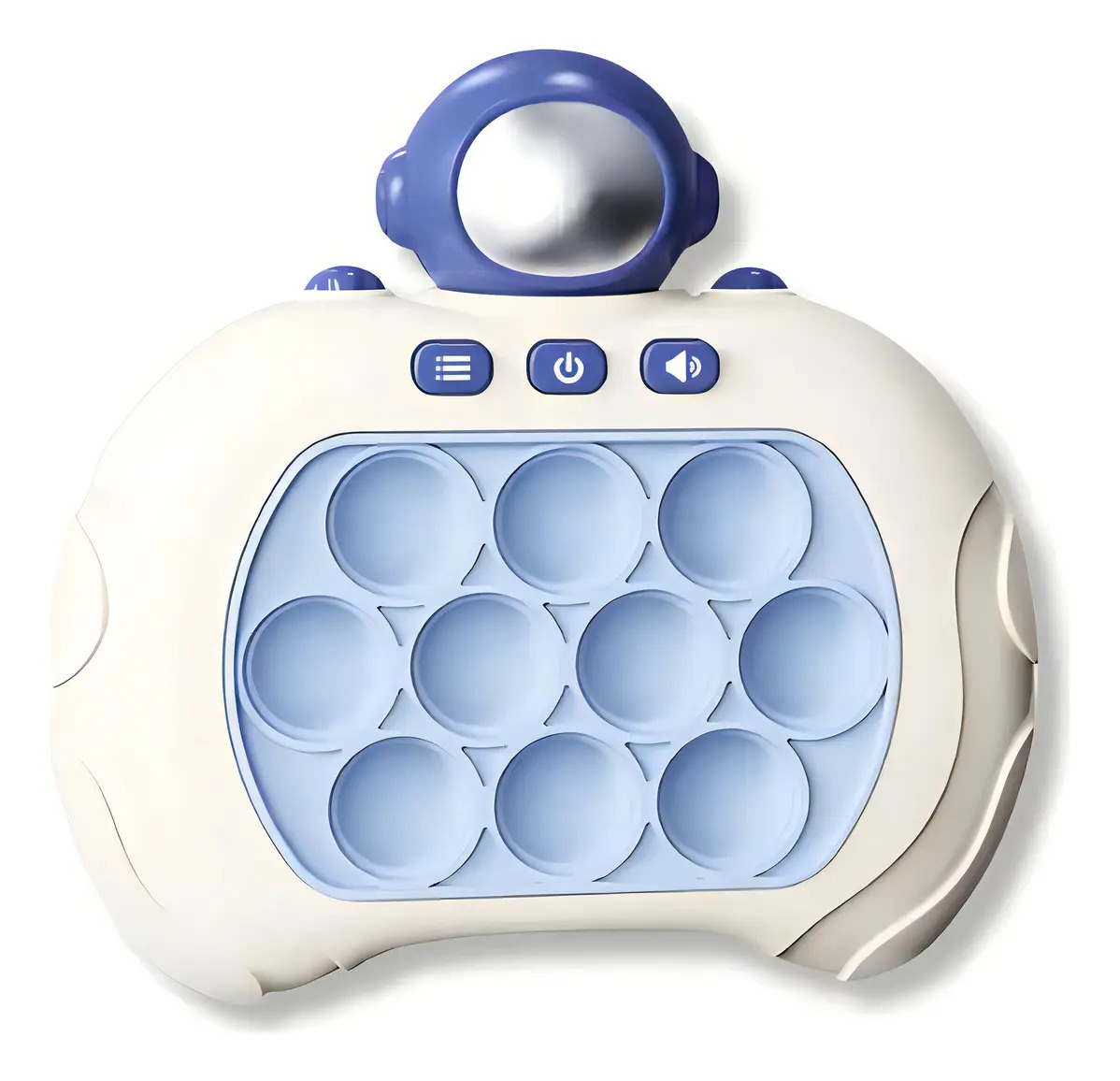 Mini Console Popit Eletrônico Antiestresse Cor Astronauta Silicone Lupita