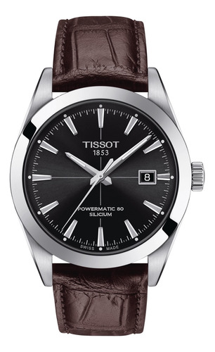Relogio Tissot Automatic Silicium Couro T127.407.16.051.01