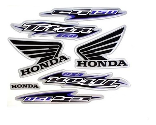 Kit Adesivos Cg150 Titan Esd 2006 Prata